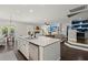 Open kitchen and living area featuring an island with a sink and dishwasher at 106 Abigale Ln, Summerville, SC 29483