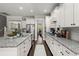 Kitchen with white cabinets, stainless steel appliances, and granite countertops at 106 Abigale Ln, Summerville, SC 29483