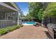 Private backyard oasis with a refreshing in-ground pool and brick patio at 106 Abigale Ln, Summerville, SC 29483