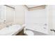 Clean bathroom with tiled shower, modern sink, and ample lighting at 1086 Arrowhead Rd, Saint Stephen, SC 29479