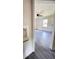 Bedroom entrance shows natural light, modern ceiling fan, and vinyl wood flooring at 109 Alexander St, Walterboro, SC 29488