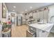 Modern kitchen with stainless steel appliances, quartz countertops, and plenty of cabinet space at 110 Angelica Ave, Summerville, SC 29483