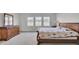 Bright bedroom featuring carpet flooring, a dark wood dresser, and three windows allowing natural light at 116 Slater Lake Ln, Summerville, SC 29483