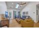 Bright living room with vaulted ceilings, wood floors and stylish furnishings at 1315 Old Mill Ln, Mount Pleasant, SC 29464