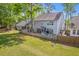 Spacious backyard with a screened porch, perfect for outdoor entertaining and relaxation by the fenced-in property at 134 Comiskey Park Cir, Summerville, SC 29485