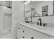 Bathroom features double vanity, sleek fixtures, and a modern design at 1387 W Lenevar Dr, Charleston, SC 29407