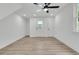 Bonus room features a ceiling fan, recessed lights, and vinyl flooring at 1387 W Lenevar Dr, Charleston, SC 29407
