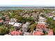 Aerial view showcasing the neighborhood's tree-lined streets and diverse architecture at 139 Tradd St # 2, Charleston, SC 29401