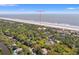 Aerial view of 14 Royal Beach near the beach at 14 Royal Beach Dr, Kiawah Island, SC 29455