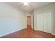 Bedroom featuring hardwood floors, a closet and natural light at 1453 Joy Ave, Charleston, SC 29407