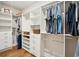 Walk-in closet featuring custom shelving and ample storage for clothes and accessories at 1543 Gemstone Dr, Mount Pleasant, SC 29464