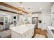 A modern kitchen with stainless steel appliances, pendant lighting, a large island, and an open concept design at 1543 Gemstone Dr, Mount Pleasant, SC 29464