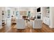 Bright living room with hardwood floors, neutral furniture, and lots of natural light at 1543 Gemstone Dr, Mount Pleasant, SC 29464