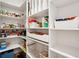 Pantry featuring ample shelving with food storage and organization at 1543 Gemstone Dr, Mount Pleasant, SC 29464