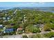 Scenic aerial view of the property near the beach, surrounded by lush greenery, charming homes, and a river at 17 24Th Ave, Isle of Palms, SC 29451