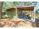Outdoor storage shed featuring a lean to, covered area for parking bicycles, and room for storage at 17 24Th Ave, Isle of Palms, SC 29451
