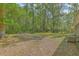 Brick home boasts an expansive backyard, shaded by mature trees and ready for outdoor living at 202 Oak Cir, Walterboro, SC 29488