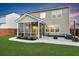 Beautiful backyard with a screened porch, patio, and landscaped garden area, ideal for relaxation at 204 Honey Horn Dr, Summerville, SC 29486