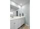 Bright bathroom with double sinks, white cabinets, and tiled floors at 204 Honey Horn Dr, Summerville, SC 29486
