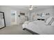 Relaxing main bedroom featuring neutral tones, a ceiling fan, and ensuite bathroom at 204 Honey Horn Dr, Summerville, SC 29486