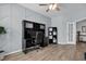 Inviting home office with modern design, a spacious desk, storage shelves, and ample natural light at 204 Honey Horn Dr, Summerville, SC 29486