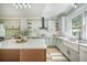 Modern kitchen with custom cabinets, stainless appliances, and a farmhouse sink at 2042 Highway 402, Moncks Corner, SC 29461