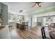 Open-concept kitchen with large island, stainless steel appliances and ample counter space at 2042 Highway 402, Moncks Corner, SC 29461