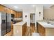 Well-lit kitchen features stainless steel appliances, light wood cabinetry, and center island at 2136 Baldwin Park Dr, Mount Pleasant, SC 29466