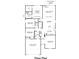 Detailed floor plan showcasing open-concept living spaces, including a kitchen, flex space, and bedrooms at 222 Hayworth Rd, Summerville, SC 29486