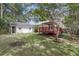 Expansive backyard featuring a storage shed and an inviting deck with gazebo, great for outdoor living at 227 Lipman St, Summerville, SC 29483