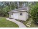 Backyard building with white siding, double doors, and convenient walkway at 227 Lipman St, Summerville, SC 29483