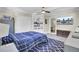 Bedroom with blue rug and ceiling fan at 237 Cypress Dr, Walterboro, SC 29488