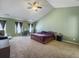 Spacious main bedroom with vaulted ceilings, multiple windows, and ample natural light at 243 Donatella Dr, Goose Creek, SC 29445