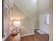 Welcoming foyer featuring hardwood floors, a staircase, and a stylish console table at 255 Longford Dr, Summerville, SC 29483