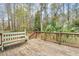 Outdoor deck features a bench and view of the surrounding greenery at 298 Hook Ln, Mount Pleasant, SC 29464