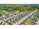 Expansive aerial view featuring homes close to a pond, pool, and wooded areas at 306 Todder Trl, Goose Creek, SC 29445