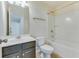 Bathroom with vanity and combination tub and shower at 346 Iveson Rd, Summerville, SC 29486