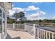 The balcony of this home offers views of the waterway at 3600 Henrietta Hartford Rd, Mount Pleasant, SC 29466