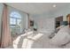 Beautiful main bedroom with a window seat and tranquil waterfront view at 3600 Henrietta Hartford Rd, Mount Pleasant, SC 29466