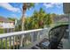 Comfortable outdoor balcony with a tropical view at 40 Grand Pavilion Blvd, Isle of Palms, SC 29451