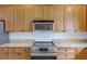 Close-up of stainless steel range and granite countertops, paired with well-maintained wooden cabinets at 4926 Lake Palmetto Ln, North Charleston, SC 29418