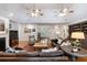 Inviting living room with hardwood floors, stylish decor, and ample seating at 5680 Dixie Plantation Rd, Hollywood, SC 29449
