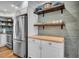 This kitchen features stainless steel appliances and a butcher block countertop at 733 Longfellow Rd, Charleston, SC 29407