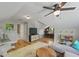 Bonus room featuring hardwood floors, ceiling fan, a TV area and lots of natural light at 739 Wildwood Rd, Charleston, SC 29412