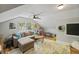 Bonus room with hardwood floors, ceiling fan and lots of natural light at 739 Wildwood Rd, Charleston, SC 29412