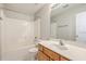 Bathroom features a vanity with sink, toilet, and a shower-tub combination at 83 Creekside Dr, Summerville, SC 29485