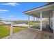 Large back porch with scenic water views and comfortable seating at 1214 Tabby Dr, Folly Beach, SC 29439