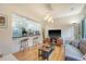 Stylish living room with an open view to the kitchen, modern lighting, and comfortable seating arrangements at 1134 Shadow Lake Cir # 55, Mount Pleasant, SC 29464