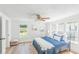 Bright bedroom featuring a bed, natural light, and hardwood floors at 118 Regent St, Summerville, SC 29483