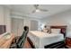 Bedroom with a king bed, hardwood flooring and dual closets at 1212 Clonmel Pl, Mount Pleasant, SC 29464